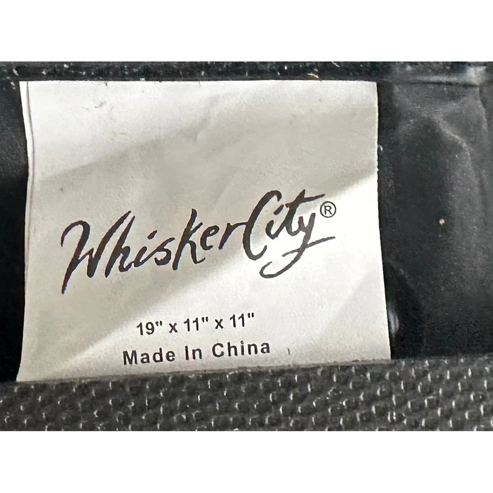 Whisker City Zebra Print Soft Sided Pet Carrier Bag Black White 19x11x11 Small